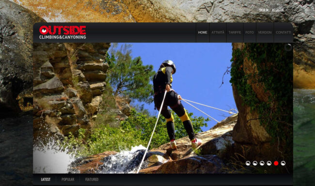 OUTSIDE –  CLIMBING&CANYONING