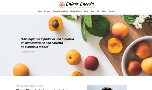 CHIARA CHECCHI BIONUTRIZIONISTA
