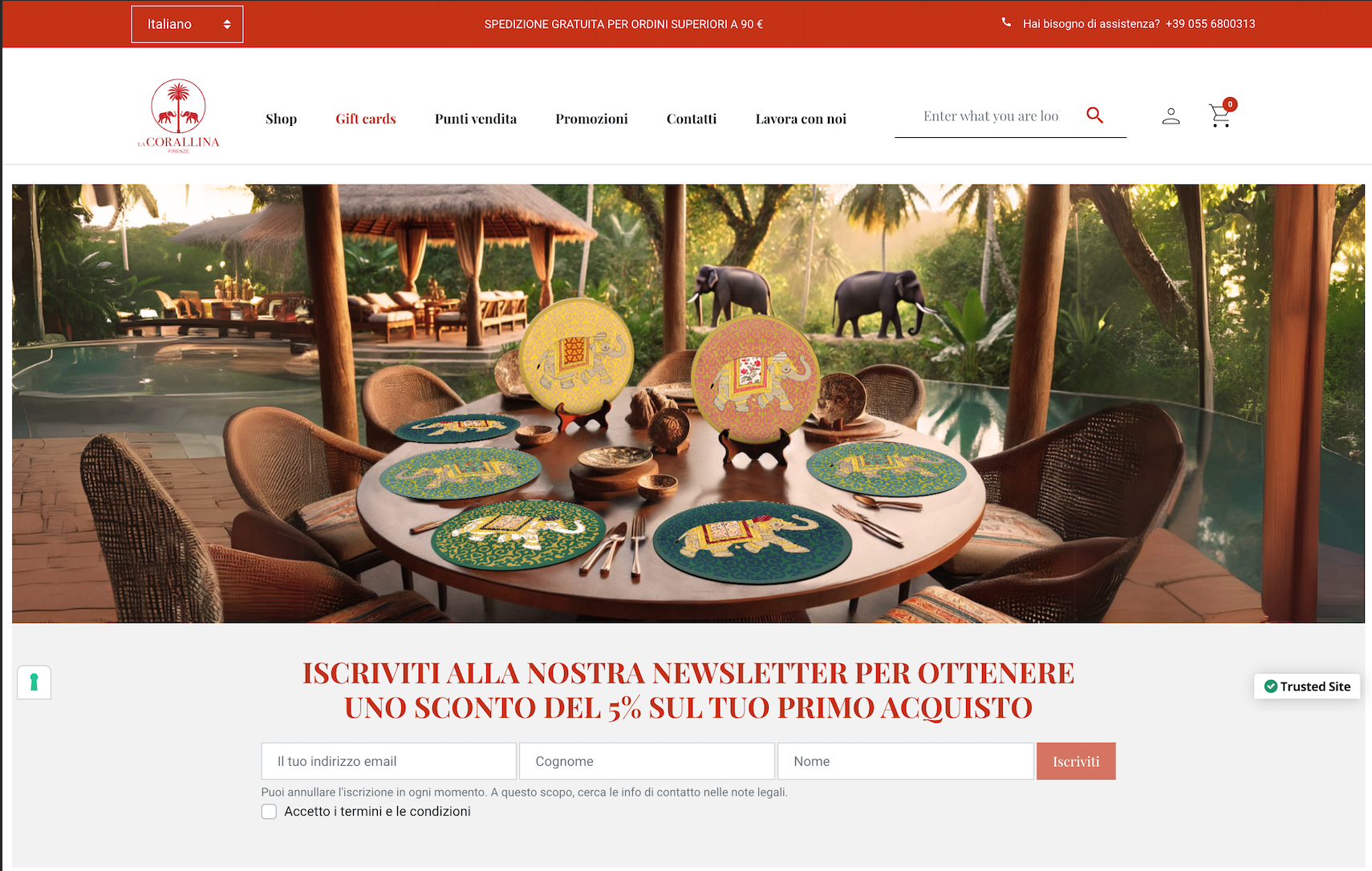 Corallina sito web Corallina sito web orange web ogency